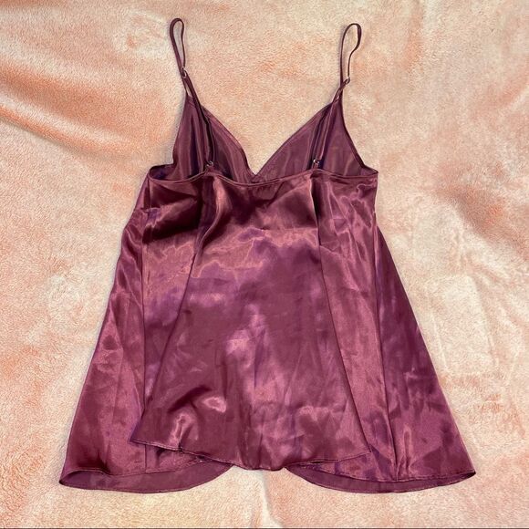 Romantic Burgundy Nightgown  - Picture 7 of 11
